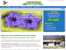 Tablet Screenshot of leadershipins.com